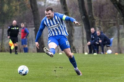 Michael Bachmann Nielsen førte an med en scoring, da Fremad nedlagde Fredericia på hjemmbane i jyllandsserien 1. Foto: Tom Laursen