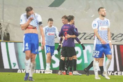 OB missede mesterskabsspillet i denne sæson. Fredag tog holdet hul på nedrykningsspillet med et nederlag på 1-3 mod FC Midtjylland. (Arkivfoto).