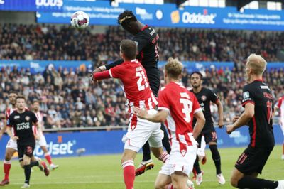 FC Midtjylland har endnu ikke scoret imod AaB i denne sæson. Sory Kaba og kompagni havde ellers flere muligheder i hjemmekampen i september, men AaB holdt stand og vandt 2-0. Foto: Malene Tswai