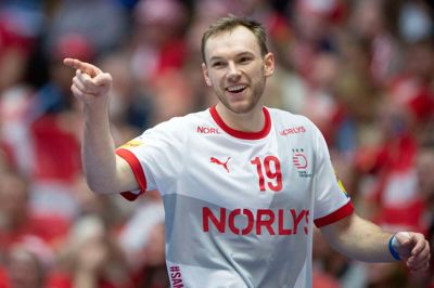 Mathias Gidsel blev kåret som kampens spiller efter Danmarks anden sejr i Boxen.