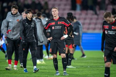 Skuffelsen fyldte mest hos Adam Buksa og resten af FCM-spillerne efter slutfløjt. Men de danske mestre bød faktisk Eintracht Frankfurt op til dans i store dele af opgøret. Favoritten vandt dog ikke ufortjent 2-1.