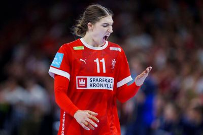 Line Haugsted er en fighter af guds nåde og har været det gennem hele den karriere, som tog sin begyndelse i Skive fH. Foto: Liselotte Sabroe/Ritzau Scanpix