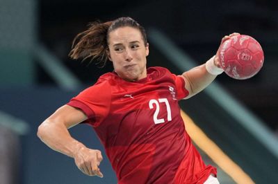 Louise Burgaard er ikke udtaget til det kommende EM. Hun er først lige vendt tilbage til banen efter en skade. (Arkivfoto).