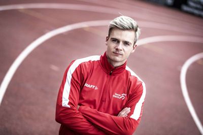 22-årige Simon Hansen er en målrettet topatlet, der langtfra er toppet endnu. Men for få år siden kæmpede den veltalende midtjyde med en depression, der krævede både medicin og indlæggelse. Heldigvis har han lukket det kapitel i sit liv nu. Foto: Tom Laursen