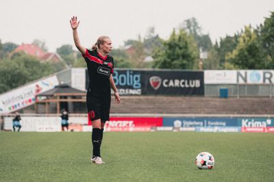 Therese Vestermark - her i en tidligere kamp - blev matchvinder, da FC Midtjylland tog sin første sejr nogensinde i landets bedste kvindelige fodboldrække.