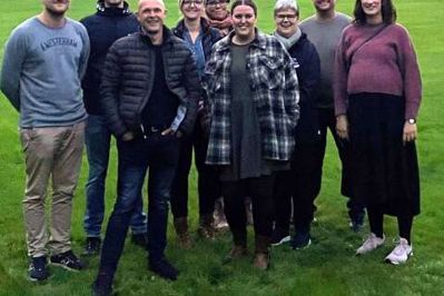 Der er kommet en del nye i velkomstgruppen under Spjald Borgerforening. Fra venstre ses Jesper Kyndesen, H.C. Sønderby, Kim Iversen, Lone Østergaard, Lotte Abildtrup, Michela Mikkelsen, Karen Marie Østergaard, Mikael Carlsen og Caroline Ejstrup.