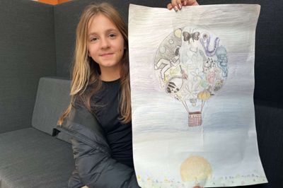 11-årige Michelle Baltiuk har vundet både lokal- og distrikt-konkurrencen i Lions internationale konkurrence. Michelle Baltiuk går i 5. klasse på Videbæk Skole