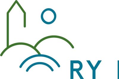Ry Kirke præsenterer et nyt logo, der skal gøre meddelelser fra kirken let genkendelige. Grafik: Danmarks Kirkelige Mediecenter