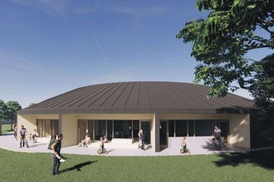 Den nye version af daginstitutionen Børnegården Bison på Ryesgade bliver rund. Illustration: Sweco