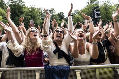 Smukfest kom haltende fra start med logistiske udfordringer efter Justin Bieber-koncerten onsdag, men torsdagen forløb perfekt. lyder det fra festivalen. Foto: Helle Arensbak/Ritzau Scanpix