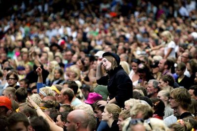 Dag to på Smukfest blev en politimæssig rolig omgang. Foto; Jakob Stigsen Andersen