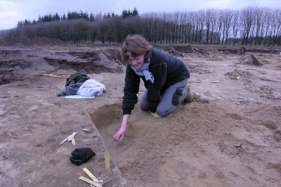 Udgravningerne på Kildebjerg afslørede en stor mængde arkæologiske fund. Nu skal der laves udgravningerne ved Ry Hallerne, og her er forventningerne til fund store. Foto: Christian Kloch Larsen