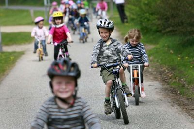 Antallet af skoleelever i Skanderborg Kommune, der transporterer sig selv i skole, skal frem til 2050 stige med ni procent, lyder det fra kommunen. Foto: Flemming Hansen