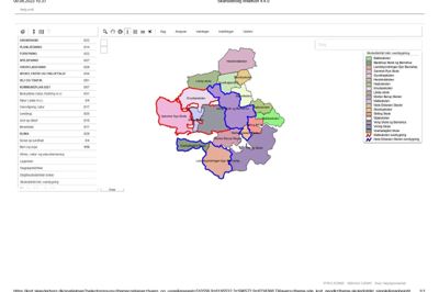 Sådan ser de nuværende skoledistrikter i Skanderborg Kommune ud.