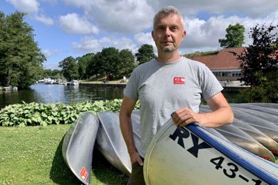 Bo Vestergaard fra Ry Kanofart mener ikke, Visit Aarhus er med til at løfte hans forretning.Foto: Claus Sonne