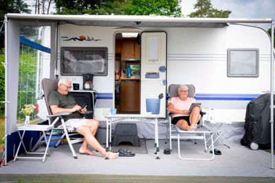 Campingpladserne i Skanderborg Kommune havde et stort 2023. Til gengæld faldt overnatningstallet på hoteller og i feriehuse.