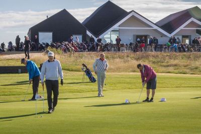 Golfbanen på Kildebjerg i Ry er blandt de mange projekter, som Kildebjerg-ejerne, Skanderborg Kommune og Lønmodtagernes Dyrtidsfond, har leveret jord til.