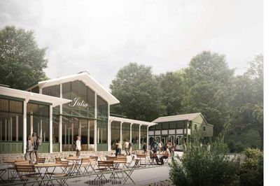 Der er et nyt byggeri på vej på den grund, hvor Hotel Julsø lå frem til branden i 2020. Julsø Pavillonen er navnet.