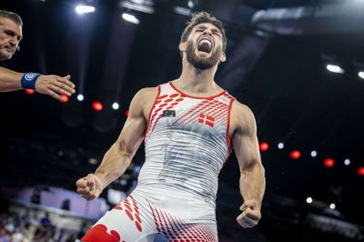 Bryderen Turpal Bisultanov vandt bronze ved OL i Paris i 2024. I weekenden skal han forsøge at hente en VM-medalje, som han gjorde for tre år siden, da han vandt sølv.