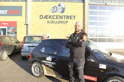 Der er rally i Kjellerup på lørdag. Jakob Pedersen er en af deltagerne. Foto: Rasmus Viuff