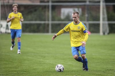 Kenneth Nielsen bragte Kjellerup IF foran, men det var ikke nok til at tage point fra topholdet Holstebro. Foto: Martin Ballund