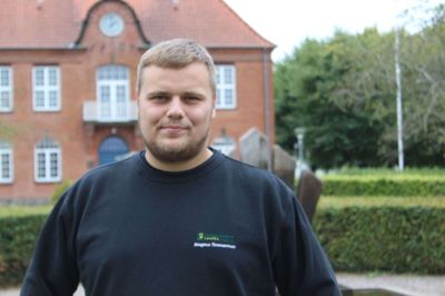 Magnus Timmermann og resten af Viborg-Kjellerup Landboungdom er parat med fede opleveler på Torvet. Foto: Morten Hallstrøm