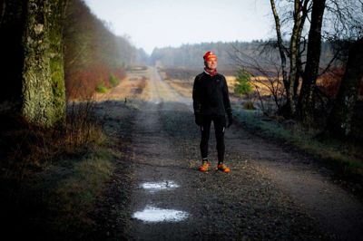 Preben Valbjørn er vild med at være i Kompedal Plantage, hvor han løber mange ture. Foto: Jakob Stigsen Andersen