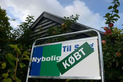 Nybolig til salg-skilt