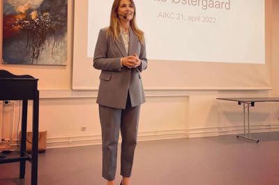 Mette Østergaard var hjemme i Ans fredag aften.