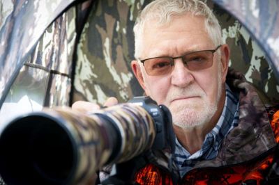 Jens Jørn Besser er vild med at fotografere dyr i Kompedal Plantage. Foto: Jakob Stigsen Andersen