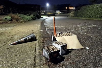 Nytåret blev skudt ind med masser af krudt. Heldigvis er der ingen meldinger om tilskadekomne i Midt- og Vestjyllands Politikreds. Foto: Mette Andersen
