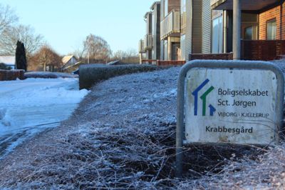 Det hårde vintervejr belaster boligselskabet Sct. Jørgen.