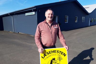 Efter dette billede blev taget af Rene Sørensen, skete der en vandskade i lokalet, der betyder, at åbningen er udskudt. Foto: Morten Hallstrøm