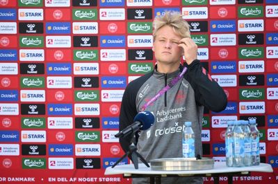 Kasper Dolberg har scoret tre gange under EM-slutrunden, og med et mål mere under slutrunden bliver han Danmarks mest scorende EM-spiller i historien. Foto: Philip Davali/Ritzau Scanpix