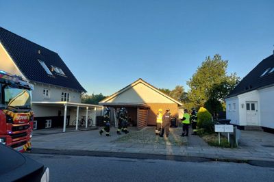 Brandfolkene fik hurtigt kontrol over ilden i rækkehuset på Thorsgade i Herning.