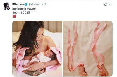 Rihanna har afsløret nyheden om familieforøgelsen i opslag på de sociale medier Instagram og X.