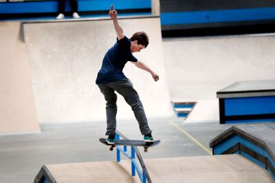 Terminalen7400 skal til oktober være vært for DM i skateboarding for seniorer. I sidste måned var mødestedet på Godsbanevej vært for DM i løbehjul.