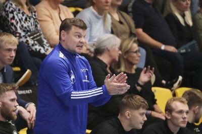 Patrick Westerholm var glad for sejren efter en kamp, hvor første og anden halvleg var som nat og dag. Foto: Martin Ballund