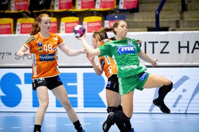 Eira Aune og Silkeborg-Voel havde mulighederne, men formåede ikke at tage point mod topholdet på udebane. Foto: Jakob Stigsen Andersen.
