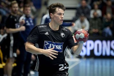 Aksel Horgen er ikke med i aftenens pokalkamp på grund af en skade. Foto: Ole Nielsen