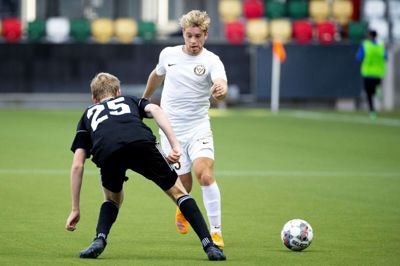 Christoffer Petersen scorede mod SIF-talenterne. Foto: Jakob Stigsen Andersen