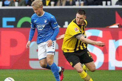 En mere korthåret udgave af Kasper Dolberg blev skiftet ind, da Hoffenheim den 25. februar tabte til Dortmund. Foto: Daniel Roland/Ritzau Scanpix