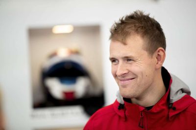 Kasper H. Jensens smil stivnede, da han fik at vide, at han alligevel ikke skal køre Le Mans i år. Foto: Jakob Stigsen Andersen