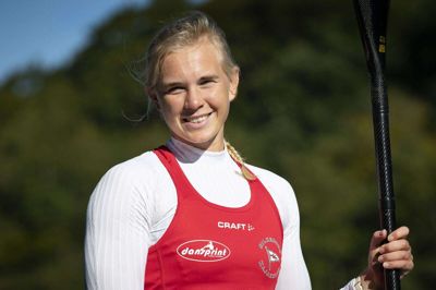 Anne-Sofie Winther er af de mange kajakroere fra Silkeborg, der skal i aktion i weekenden. Foto: Martin Ballund