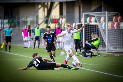 Jonas Yderholm scorede på straffespark i udekampen mod Holstebro. Foto: Jakob Stigsen Andersen