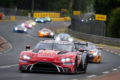 GMB-bilen nåede kun omkring to timer på Le Mans-banen. Foto: Ritzau Scanpix