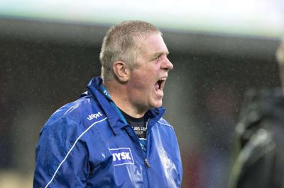 Kent Nielsen og SIF vandt sidste sæson på udebane mod FCM i grundspillet. Til gengæld blev det til et klart nederlag i Herning i nedrykningsspillet. Foto: Henning Bagger/Ritzau Scanpix