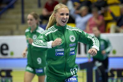 Svenske Mathilde Lundström scorede en perle af et mål i sejren over hendes landsmænd fra Skövde. Foto: Ole Nielsen
