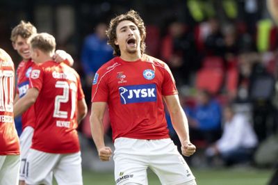 Alexander Lind er flyvende i øjeblikket. Syv kampe i træk har han scoret i Superligaen. Foto: Bo Amstrup/Ritzau Scanpix
