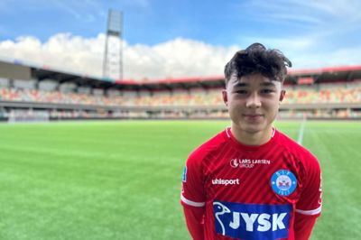 Sebatian Biller scorede SIF's ene mål i det klare nederlag mod FCM.